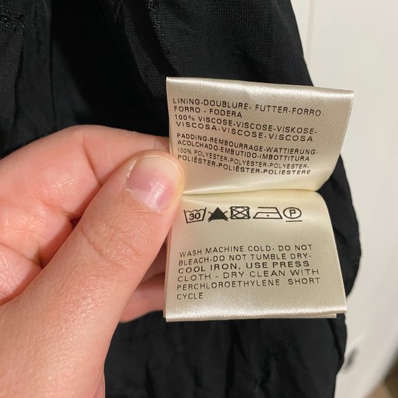 Belstaff Silver Label Black Coated Zip Up Vest Navy Trim Sz 44 (US 10/L) - Picture 15 of 15